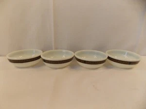  Pyrex "Ebony"  Set of 4 Berry Bowls 5" - Picture 1 of 5