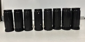 8 schwarze Gummigriff Griffe 3,5” x 1,5” Lochöffnung 5/8” Tischfußball Gaming - Bild 1 von 12