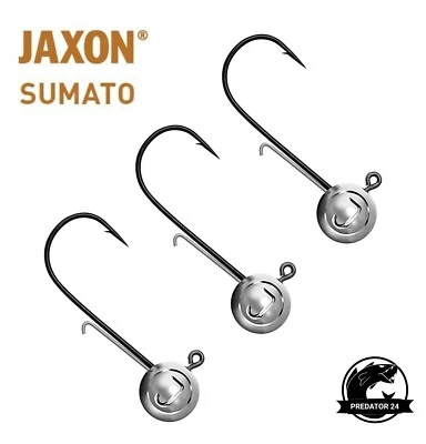 3x JIG HEAD JAXON BLACK SLIM Angelhaken Baitholder Jig Kopf Jigköpfe Jigkopf - Bild 1 von 2