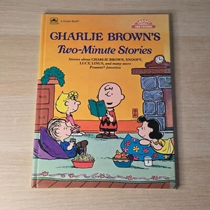 Charlie Brown's Two-Minute Stories Hardcover Peanuts Snoopy Charles M. Schulz - Picture 1 of 8