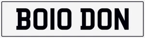DON π DONNA DONS DONALD COOL NUMBER THEME PRIVATE REGISTRATION PLATE BO10 DON - Picture 1 of 4