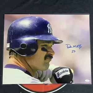 Don Mattingly Signed 16x20 Photo Close Up New York Yankees JSA - Picture 1 of 3