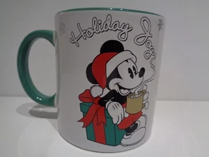 Mickey Mouse Holiday Joy Christmas 20 Oz Ceramic Coffee Mug Cup - Picture 1 of 7