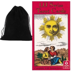 1JJ Swiss Tarot Cards Deck Esoteric Fortune Telling AGM 1067012250 with Bag - Picture 1 of 9