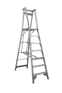 INDALEX  7  STEP PLATFORM LADDER  - Platform Height 2.1m - Picture 1 of 3