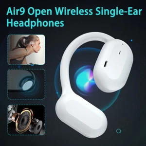 Wireless Bluetooth Headset Mobile Phone Hands Free Earpiece for iPhone Samsung - Picture 1 of 17