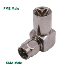 SMA Male Plug to FME Male Right Angle RF Coax Cable Adapter Connector Converter - Bild 1 von 7