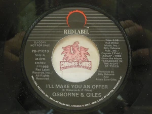 Promo! Osborne & Giles – I'll Make You An Offer / Same, 45 RPM EX (HF) - Picture 1 of 2