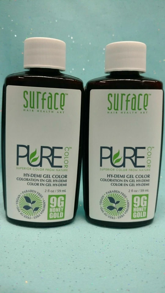 套装 /2 表面纯 HY-DEMI 胶发色染料 Demi 永久 9G 蜂金 2 盎司 — 第 1/1 张图片