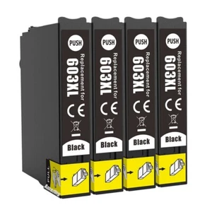 4 cartucce inchiostro nero XL da utilizzare con Epson XP2150 XP2155 XP3150 XP3155 XP4150 - Foto 1 di 2