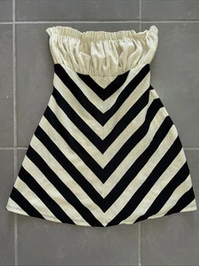 Alexia Admor Womens Sz XS Mini Dress Strapless Sparkly Thread Petites Party VGC - Picture 1 of 6