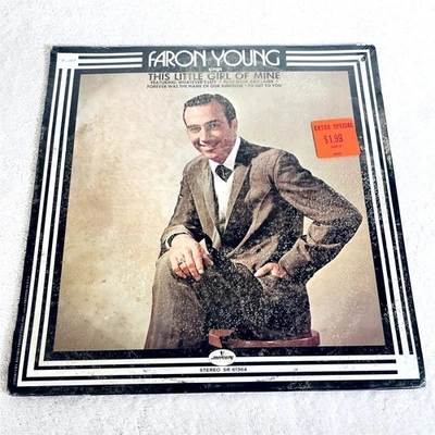 Faron Young "This Little Girl of Mine" 1972 Country LP, SEALED!, Orig Mercury - Image 1 of 2