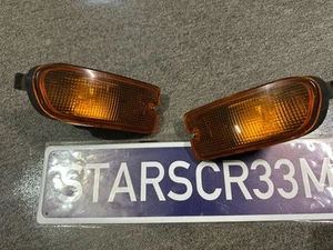 1999-2001 Subaru Impreza 2.5RS Front Bumper Turn Signal Lights Pair Genuine GC8 - Picture 1 of 11
