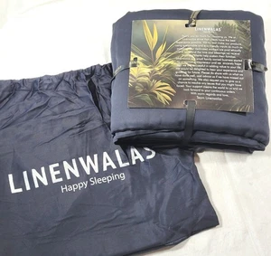 Linenwalas 100% Tencel Silky Soft Cooling 4pc Sheet Set - Queen - Black - Picture 1 of 1