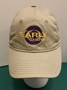 Unisex Champion The Early Show Embroidered ball cap khaki adjustable buckle Tv - Picture 1 of 10