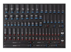 Boxo Tools BX751-R 3/8" & 1/2" Drive Master Impact Socket Set - 81 Piece - Picture 1 of 2