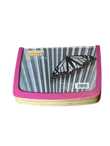 Marco de fotos de madera con borde rosa para el hogar contemporáneo 6"x8" marca objetivo - Imagen 1 de 6