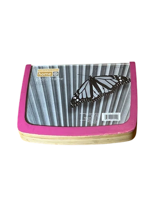 Marco de fotos de madera con borde rosa para el hogar contemporáneo 6"x8" marca objetivo Foto 1 de 4