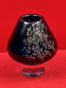 vase verre incrusté design pobable  Schott Zwiesel (allemagne) non signé  13 cm - Foto 1 di 8