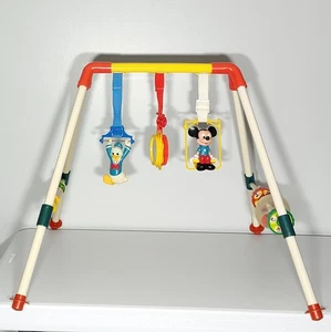 Vintage IIIco Walt Disney Mickey Mouse Baby Spielen Fitnessstudio Aktivitätsspielzeug vollständig siehe Beschreibung - Bild 1 von 9