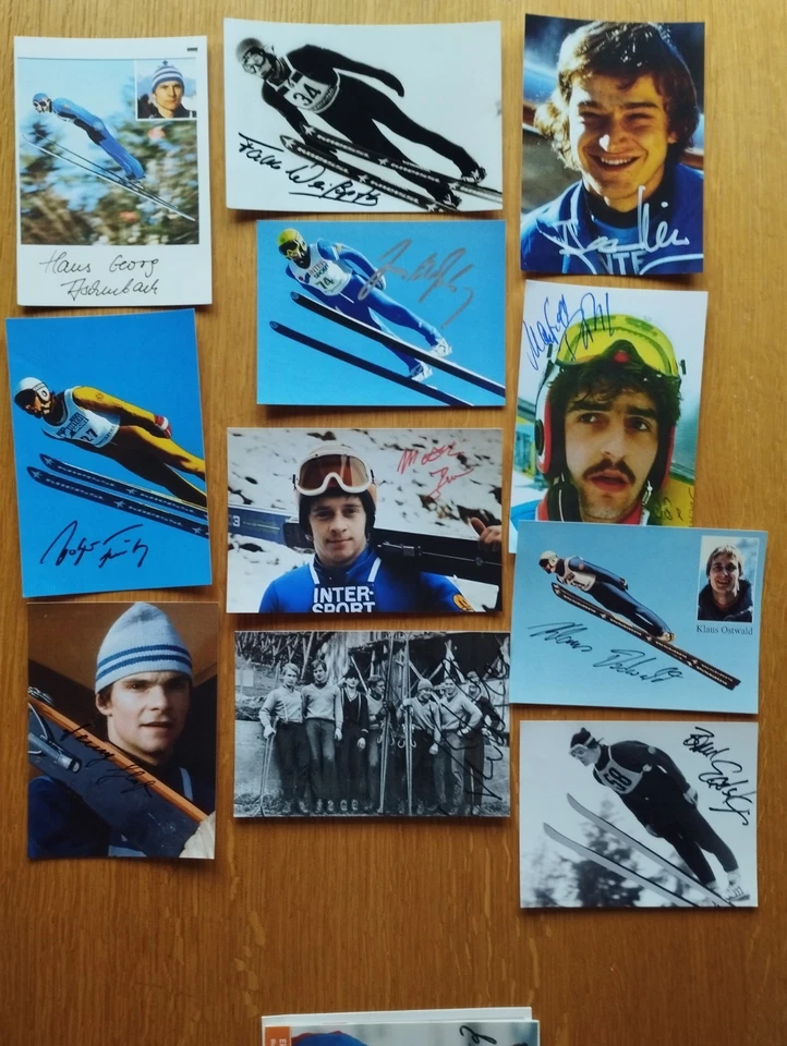 Autogrammsammlung Skispringer DDR Original signierte Autogramme - Bild 1 von 1