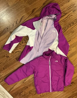 Chaqueta con Capucha The North Face Niñas Kira Triclimate 3 en 1 Esquí Nieve -XL-18 Púrpura Foto 1 de 4