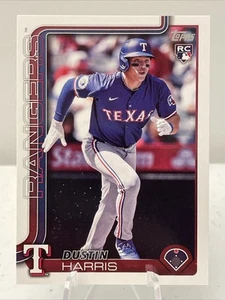 2025 Topps Series 2 Dustin Harris RC Texas Rangers #374 - Picture 1 of 2
