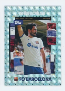 2023-24 Ilkay Gundogan Topps Focus Foilfractor FC Barcelona Soccer Card 1/1 - Picture 1 of 3