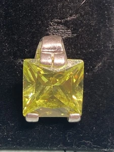 Sterling Silber Anhänger mit großem Stein - Bild 1 von 5