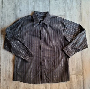 Eighty Eight Platinum Shirt Mens XXL XX Large 2X Black Metallic Silver cotton - Picture 1 of 2
