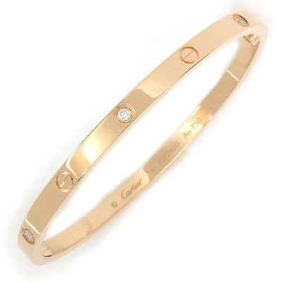 Pulsera Cartier Love SM B6047615 0,15 quilates diamante oro rosa K18 usada Foto 1 de 4
