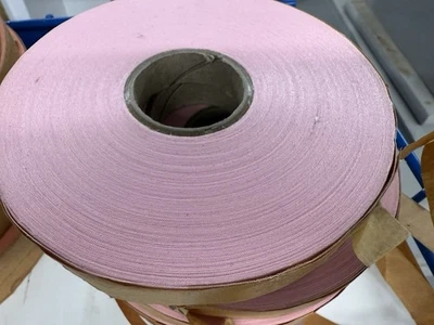 Scher Fabrics  Quality Satin 5/8" wide ribbon 546 Yards Pink - Image 1 of 4