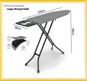 Large Ironing Board - 38x120cm - Strong & Solid - Picture 1 of 6