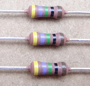 100 Stück 475 Ohm 1/4W 1% Metallfilm Widerstände. - Bild 1 von 1