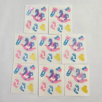 Creative Memories Baby наклейки лот мальчик девочка качающаяся лошадь утка розовый синий винтажный - Изображение 1 из 4