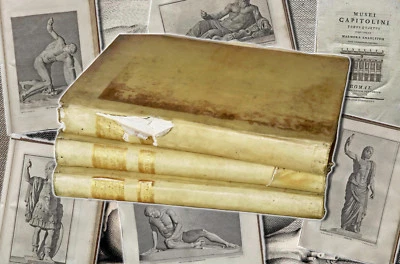 BOTTARI Musei Capitolini 3 vols 1750. Ex.rare complete set incl. all 264 plates! - Image 1 of 4