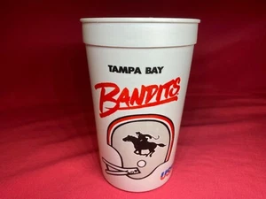 Taza de plástico vintage Tampa Bay Bandits USFL 1982 buen estado - Imagen 1 de 6