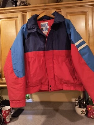 Trader Bay Jacket Mens Size X Large, Red, Blue, Full Zip, Lined  - Image 1 of 4