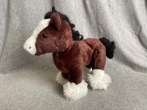 GANZ Webkinz Clydesdale Horse HM139 Plush Toy Animal NO TAG NO CODE - Picture 1 of 7