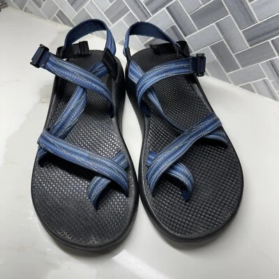 Босоножки Chaco ZCloud 2 Vibram классические для походов кемпинга черные синие мужские размер 11 - Изображение 1 из 4