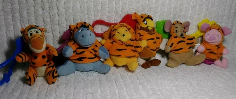Winnie The Pooh Backpack Clips Clip On Plush Stuffed Toys Costume Tigger Movie 6 Cover