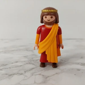 Playmobil Figure Joseph in Red with Orange Sari Crown Christmas - Picture 1 of 2