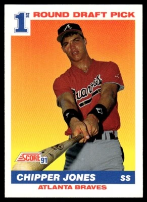1991 Score Chipper Jones Rookie Atlanta Braves #671 R57 - Image 1 of 2