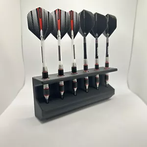 Wall or Desk Dart Holder Rack–Holds 6 Darts–Multiple Colors–Compact Display - Picture 1 of 10