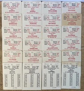 Original 1966 APBA Chicago Cubs Team Set of 24 Cards - Banks - Santo - Jenkins.. - Picture 1 of 4