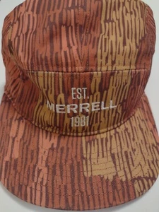 Merrell bestickte Baumwolle verstellbare Mütze Malerstil Kappe hellbraun orange gestreift - Bild 1 von 16