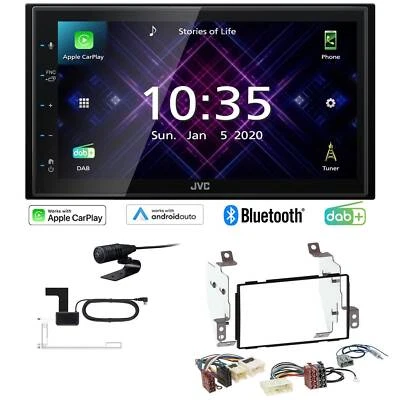 JVC Autoradio Apple CarPlay Android  DAB+ für Nissan Note 2006-2013 in schwarz - Bild 1 von 4