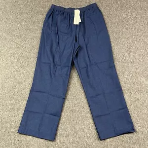 Alfred Dunner Pants Womens 12 Blue Pull On Elastic Waist Stretch - NEW - Picture 1 of 13
