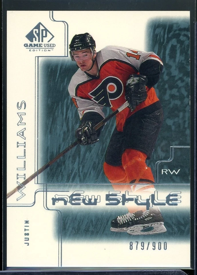 2000-01 SP Game Used Rookie #79 Justin Williams 879/900 - Image 1 of 2
