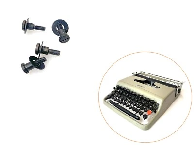 x4 Tornillos de cuerpo principal para máquina de escribir Olivetti Lettera 22 pieza de colección perno original Foto 1 de 2